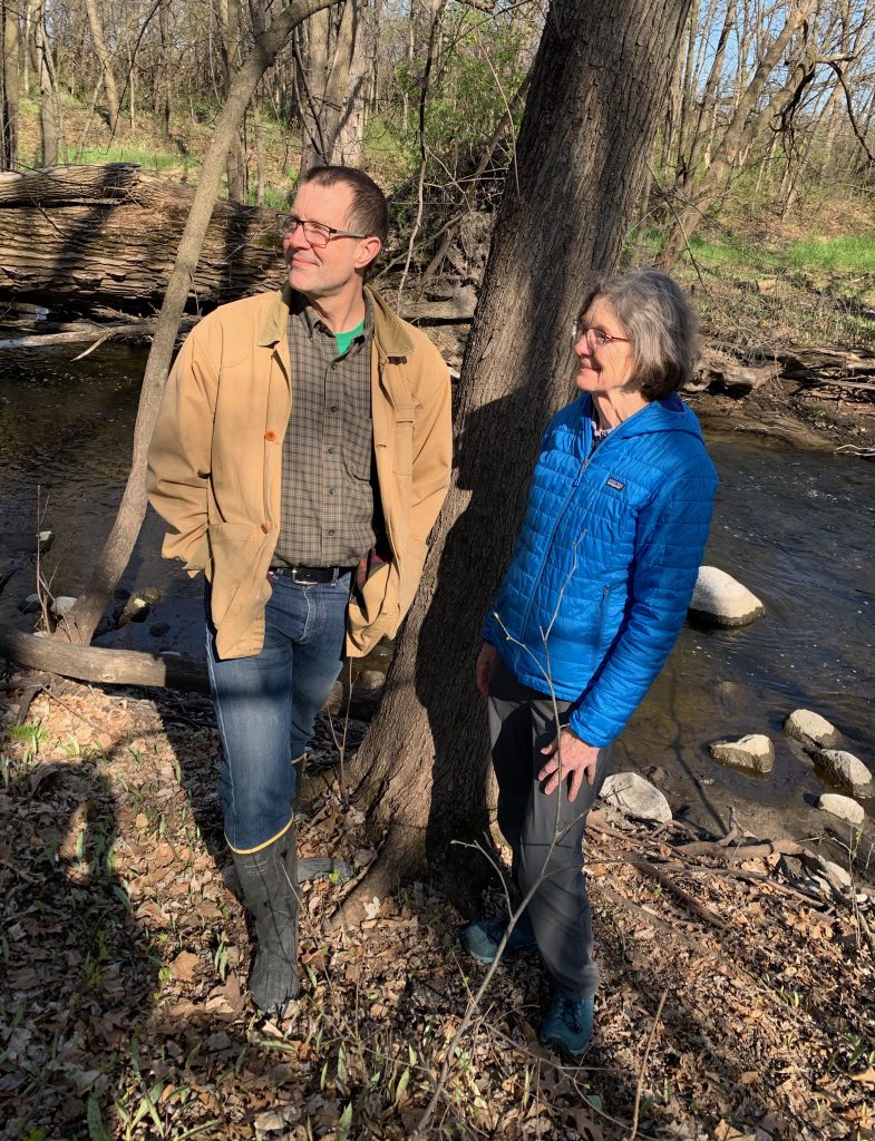 In 2021 Kathy Shea (right) turned over the role of director of the Natural Lands to Charles Umbanhowar Jr. (left).
